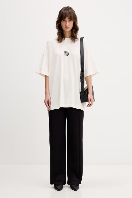 VETEMENTS t-shirt bawełniany Biker Cross Logo ME76TR168V