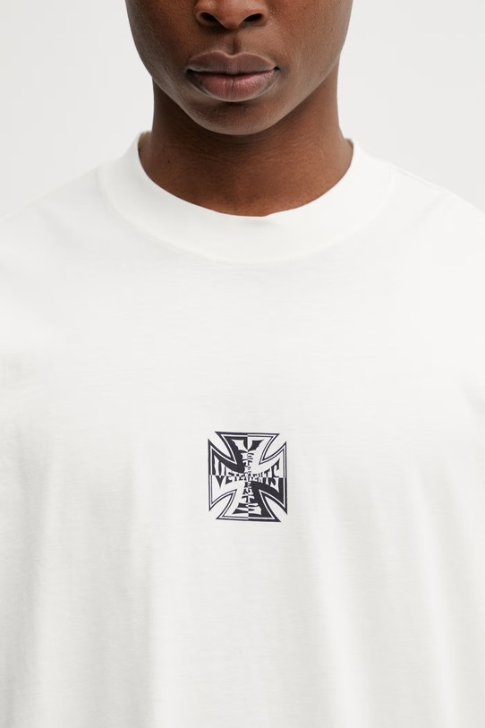 VETEMENTS t-shirt bawełniany Biker Cross Logo ME76TR168V