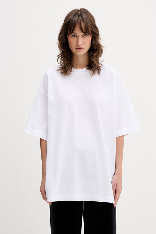 VETEMENTS t-shirt bawełniany Iconic Logo ME76TR141WW biały SS26