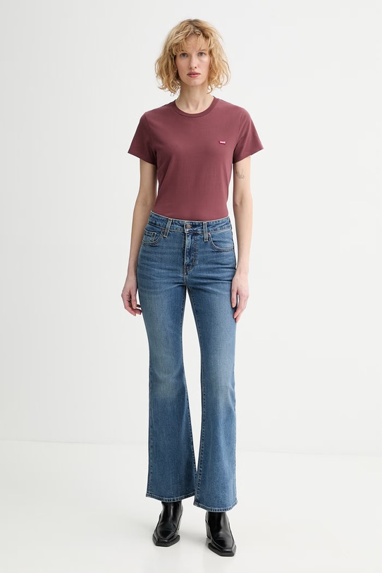 Odzież Levi's t-shirt bawełniany LSE_PERFECT A3116.0039 bordowy