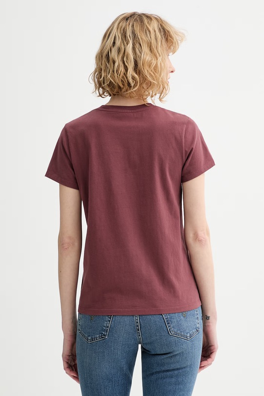 Levi's t-shirt bawełniany LSE_PERFECT A3116.0039 bordowy