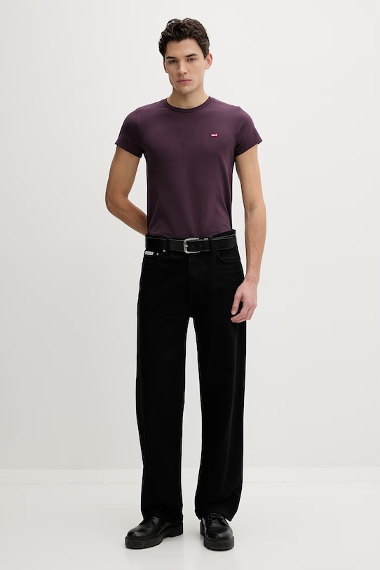 Bombažna kratka majica Levi's LSE_PERFECT vijolična A3116.0045