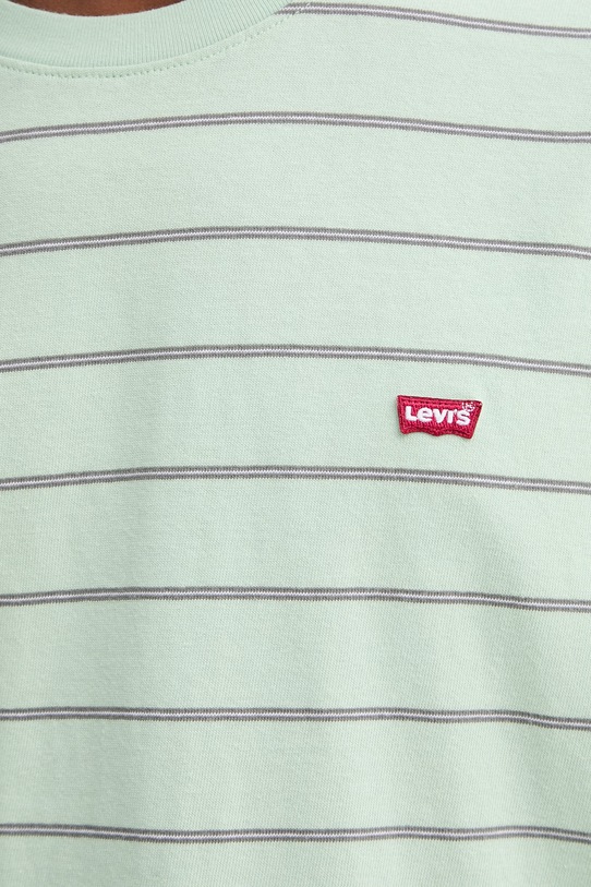 Levi's t-shirt bawełniany LSE_SS ORIGINAL HM A3117.0114 zielony