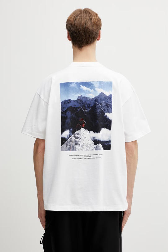 The North Face t-shirt bawełniany The North Face x Casentino nadruk biały NF0A8JGPFN41