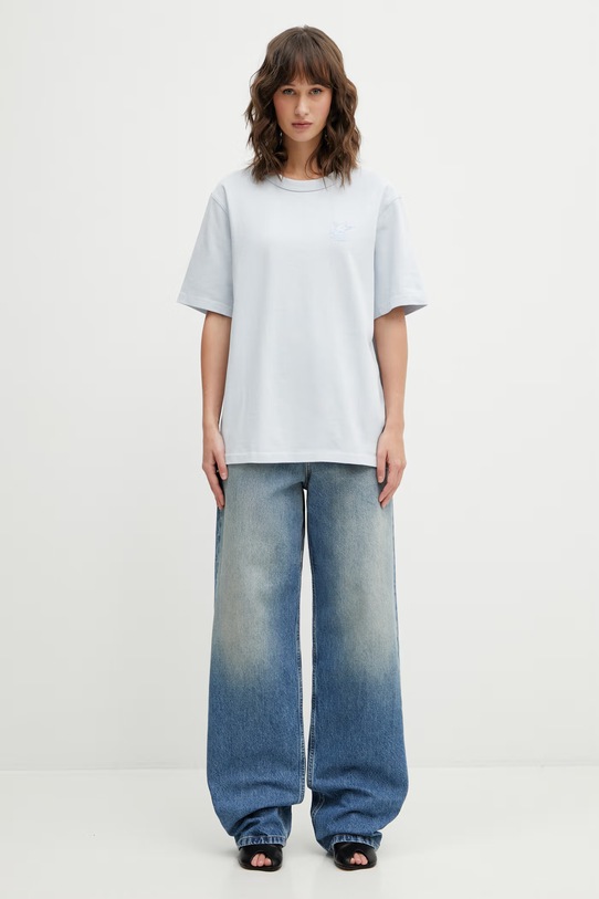 Café Kitsuné t-shirt bawełniany Barista Fox QU01101KJ7013