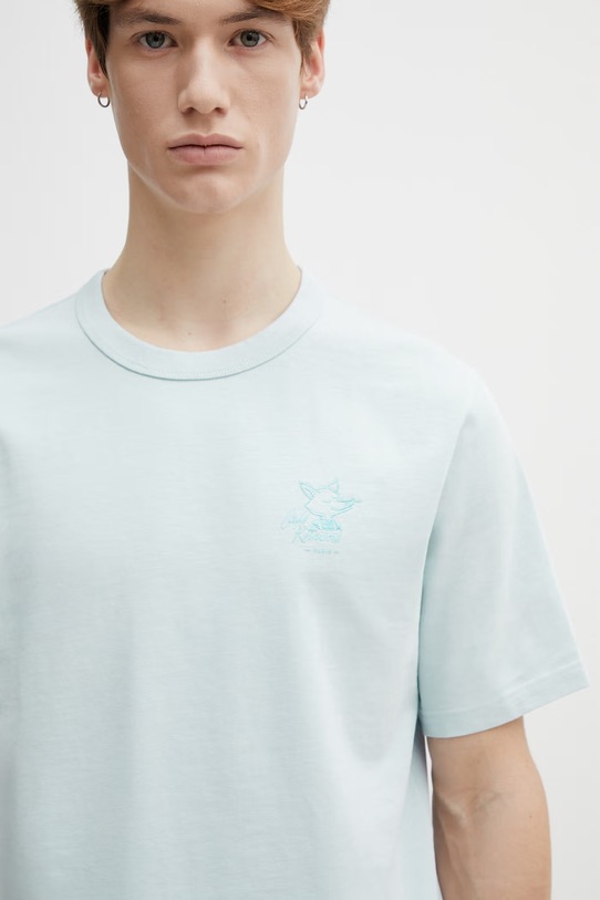 Café Kitsuné t-shirt bawełniany Barista Fox QU01101KJ7013