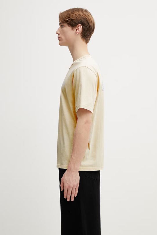 Odzież Café Kitsuné t-shirt bawełniany Summer QU01102KJ7014 beżowy