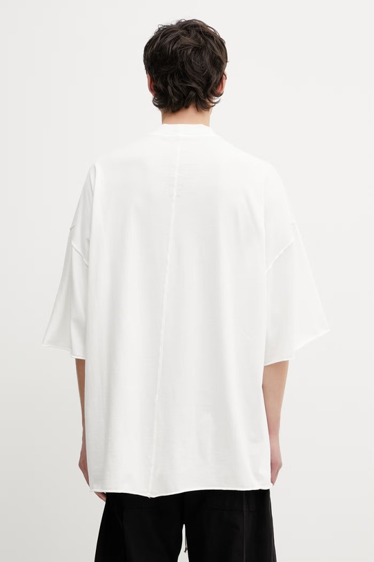Odzież Rick Owens DRKSHDW Tommy t-shirt oversize bawełniany DU01F4259.RNEP7 biały