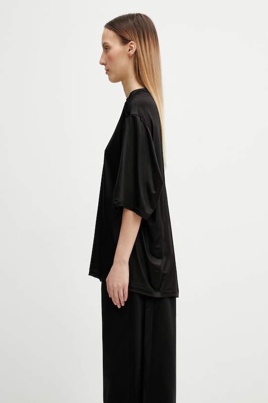 Rick Owens DRKSHDW Walrus T-shirt damski DS01F4201.JL czarny SS26