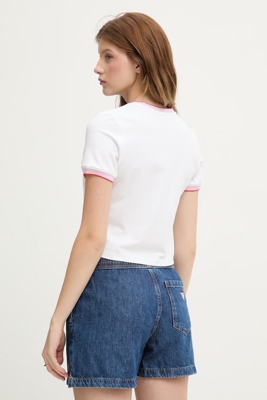 Odzież Converse t-shirt bawełniany x HELLO KITTY CVW5T519 biały