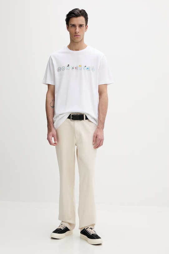 Converse basic tričko bavlněné x HELLO KITTY CVM5T517.WHT bílá SS26