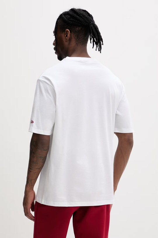 New Era t-shirt bawełniany CHICAGO BULLS 60771518 biały