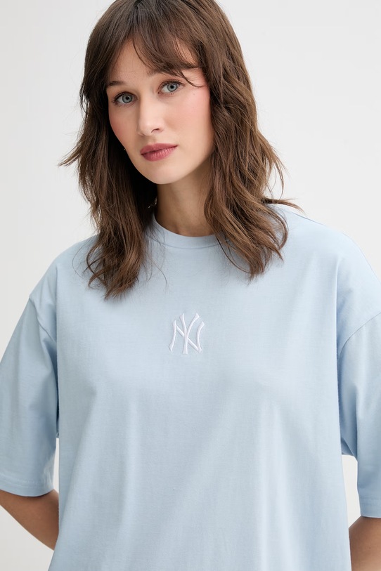 New Era t-shirt bawełniany NEW YORK YANKEES niebieski 60771500