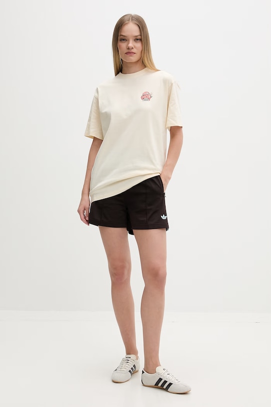 Kaotiko T-shirt bawełniany AS033.01.G002 beżowy SS26