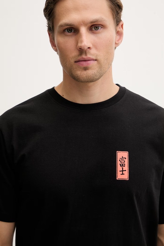 Kaotiko T-shirt bawełniany czarny AS034.01.G002