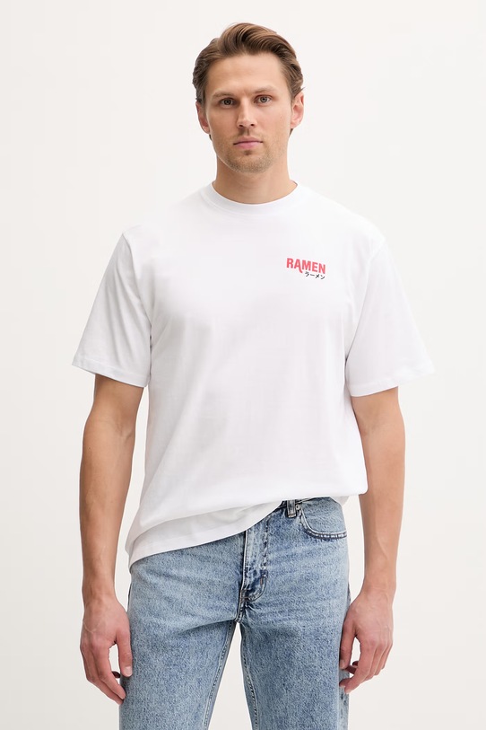 Odzież Kaotiko T-shirt bawełniany AS036.01.G002 biały