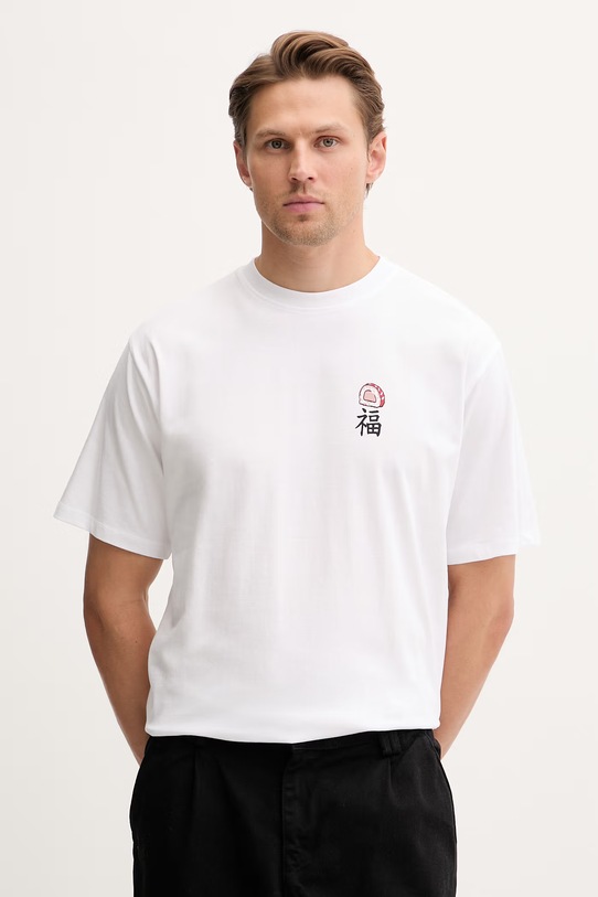 Odzież Kaotiko T-shirt bawełniany AS038.01.G002 biały