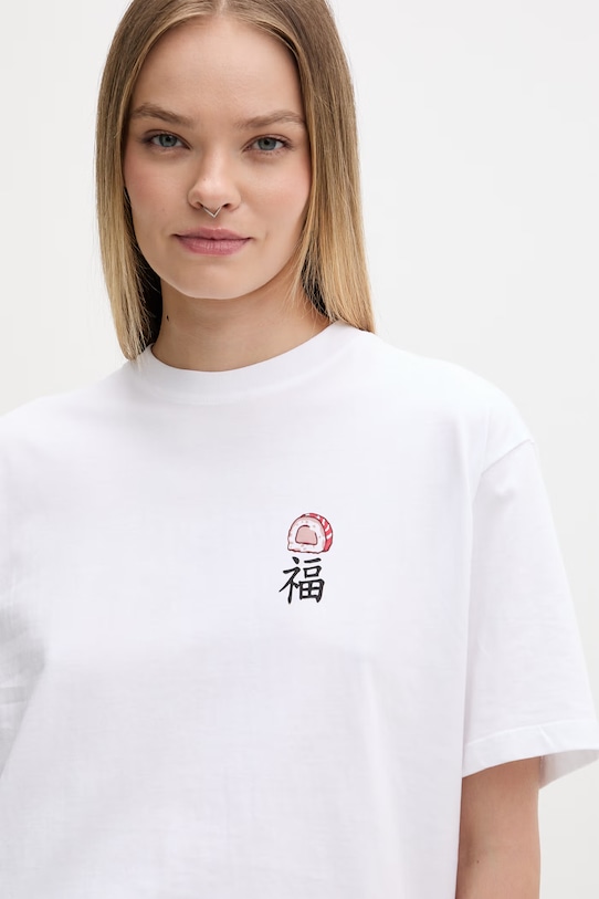 Kaotiko T-shirt bawełniany biały AS038.01.G002