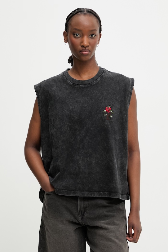 Kaotiko top bawełniany czarny AS039.01.G002