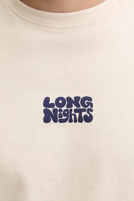 Kaotiko T-shirt bawełniany AS072.01.G002 beżowy