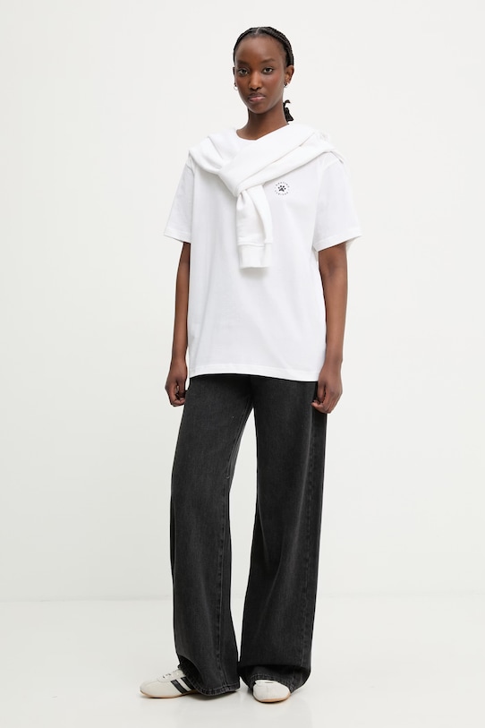 Kaotiko T-shirt bawełniany AS019.01.G002 biały SS26