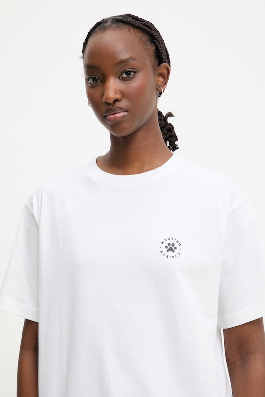 Kaotiko T-shirt bawełniany biały AS019.01.G002