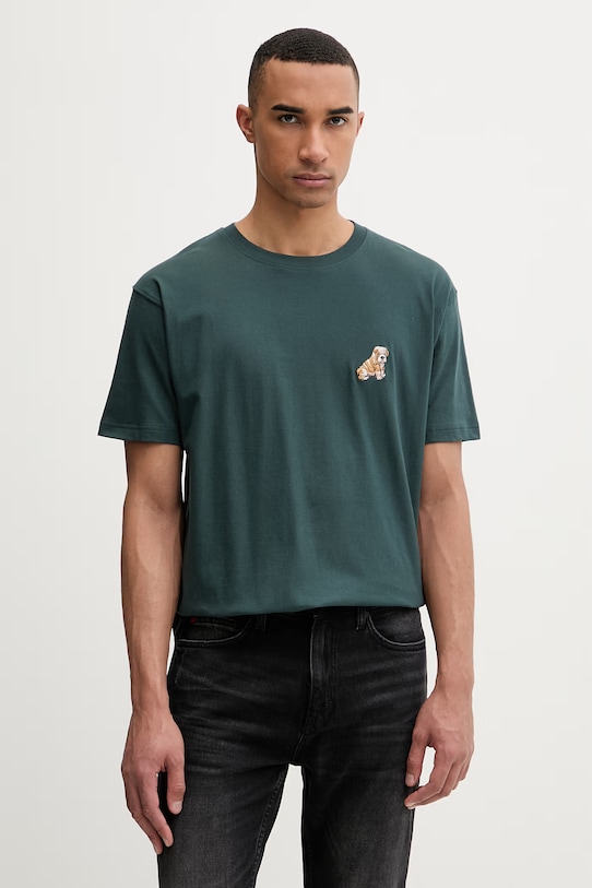 Kaotiko tricou din bumbac verde AS023.01.G002