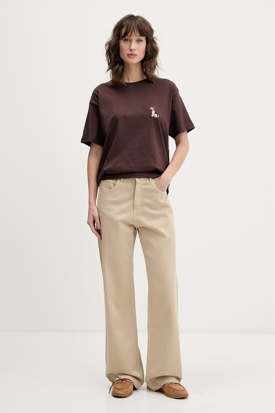 Kaotiko tričko bavlnené hnedá AS024.01.G002