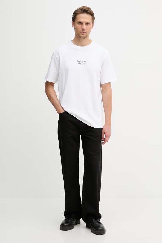 Kaotiko T-shirt bawełniany biały AS027.01.G002