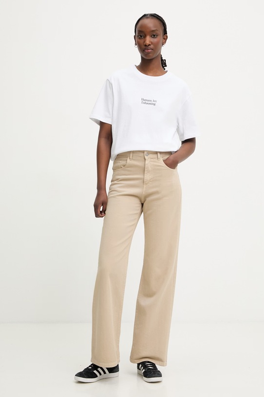 Kaotiko T-shirt bawełniany AS027.01.G002 biały