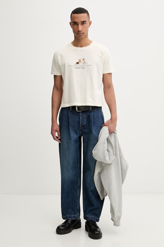 Kaotiko t-shirt pamut AS028.01.M002 bézs SS26