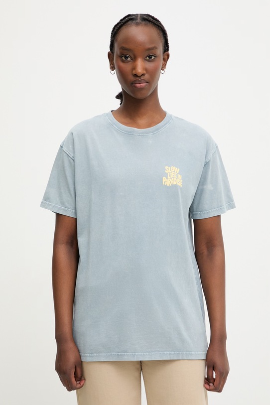 Odzież Kaotiko T-shirt bawełniany AS047.01.G002 niebieski