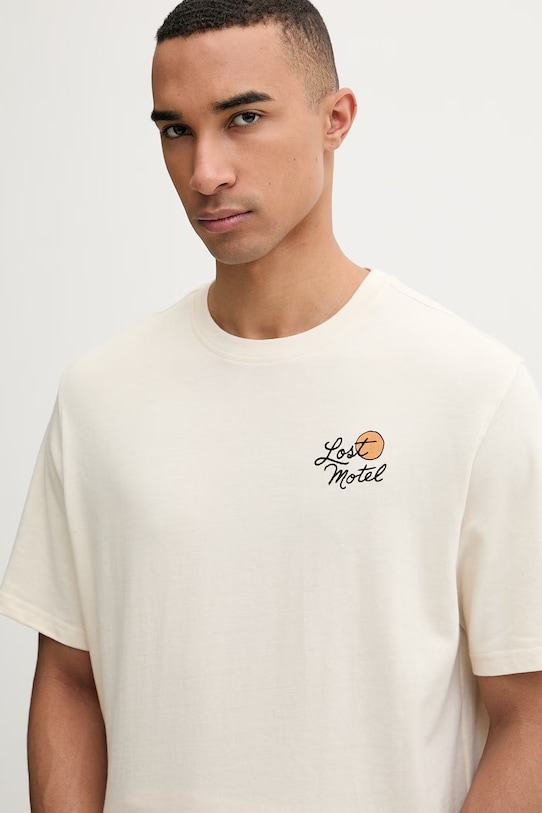 Kaotiko T-shirt βαμβακερό μπεζ AS055.01.G002