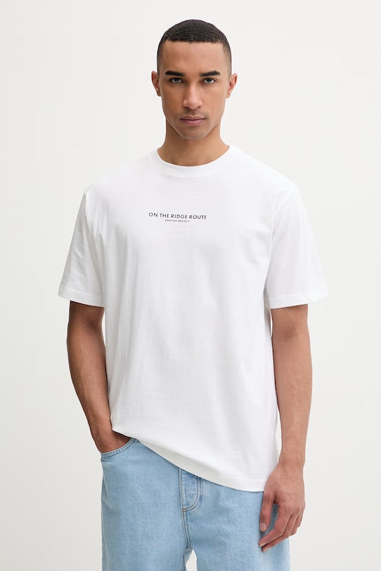 Îmbrăcăminte Kaotiko tricou din bumbac AS057.01.G002 alb