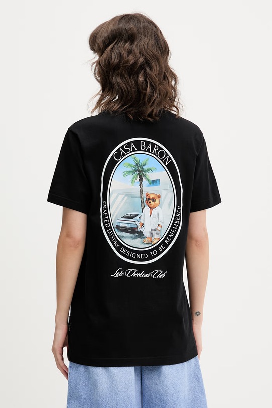 Baron Filou kratka majica bombažna Filou CLXVIII. 000015038 črna SS26