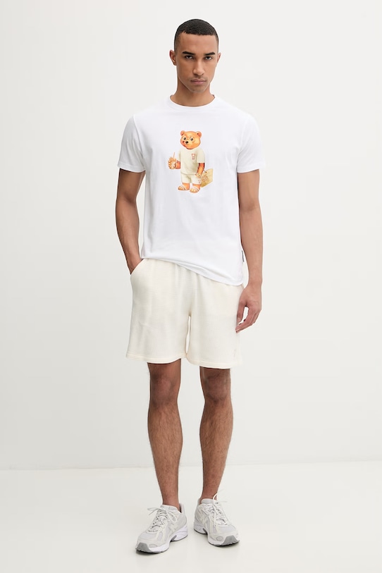 Ρούχα Baron Filou t-shirt βαμβακερό Filou CLXX. 000015052 λευκό