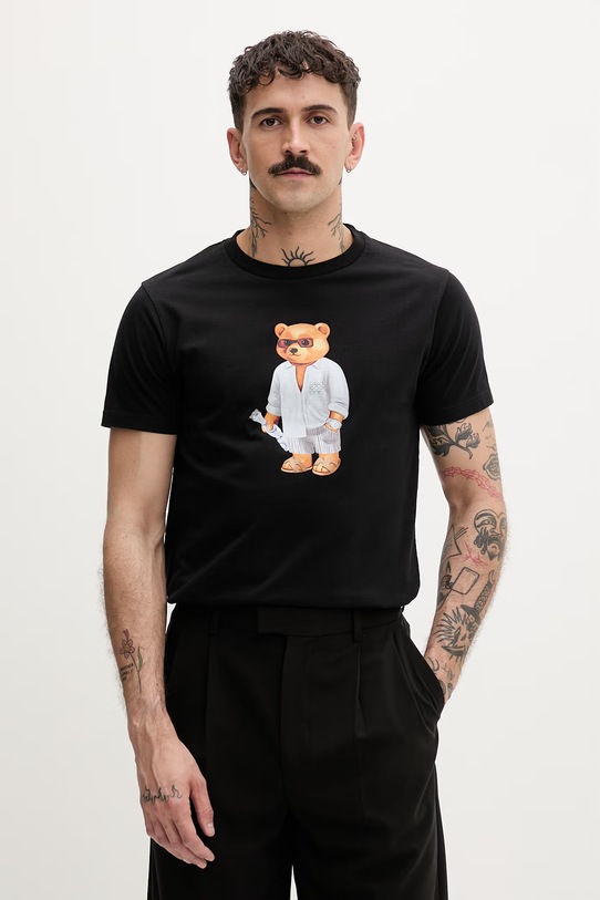 Baron Filou T-shirt bawełniany Filou CLXVIII. 000015538 czarny SS26