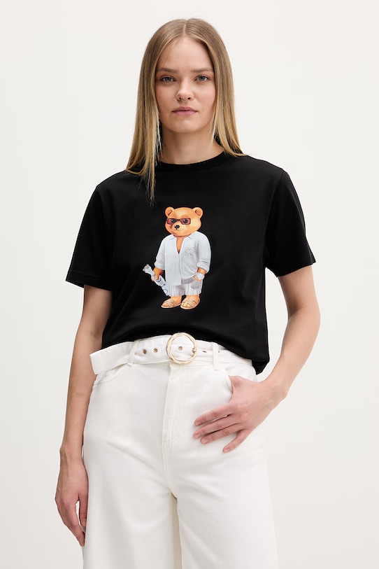 Odzież Baron Filou T-shirt bawełniany Filou CLXVIII. 000015538 czarny