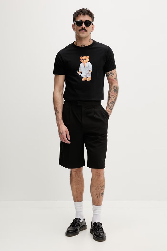 Baron Filou T-shirt bawełniany Filou CLXVIII. czarny 000015538