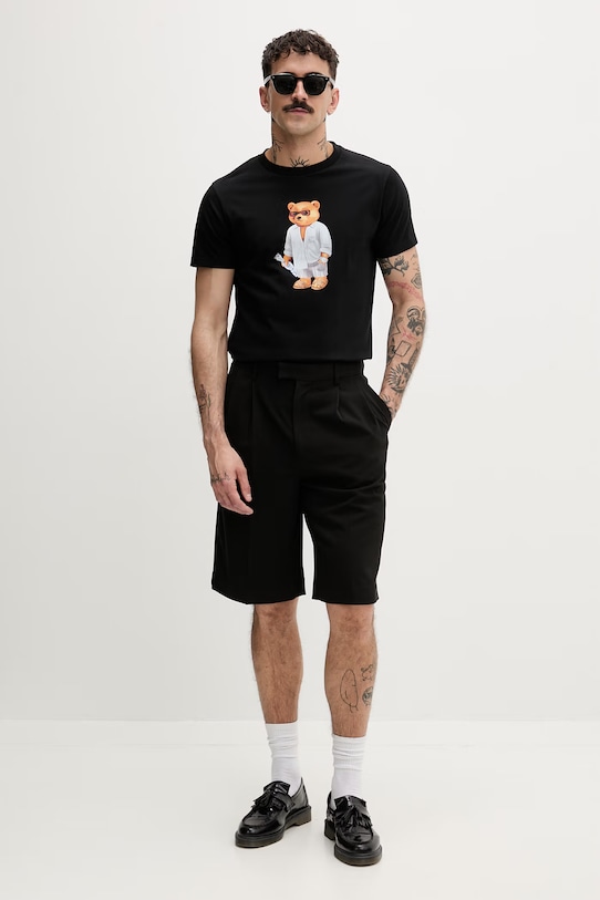 Baron Filou T-shirt bawełniany Filou CLXVIII. czarny 000015538