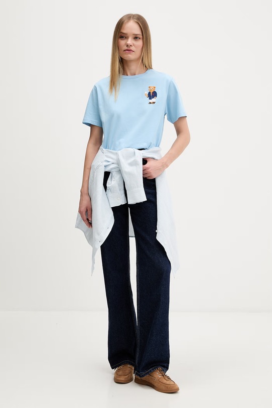 Odzież Baron Filou T-shirt bawełniany Filou CLXIV. 000015622 niebieski