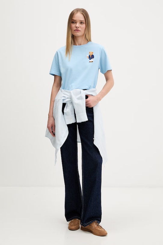 Odzież Baron Filou T-shirt bawełniany Filou CLXIV. 000015622 niebieski