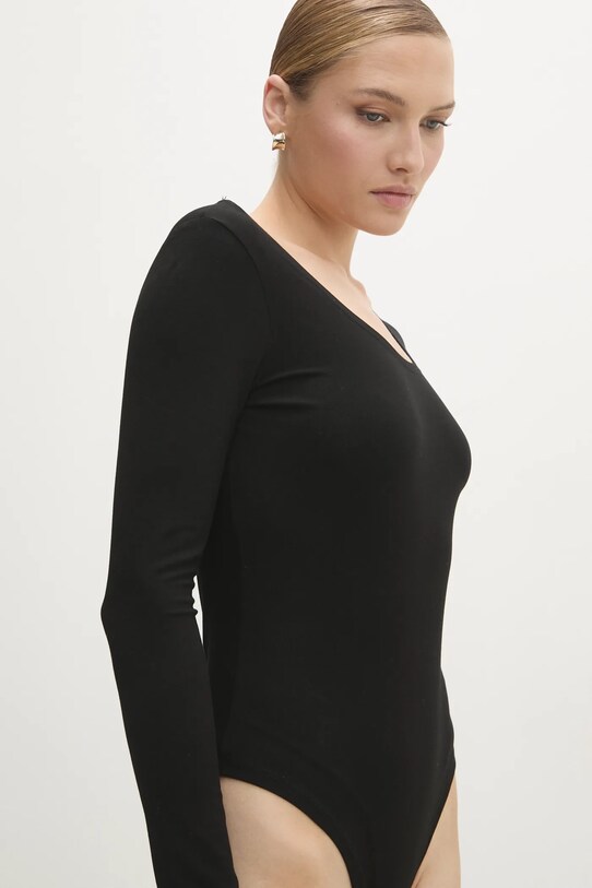 Answear.LAB body z jedwabiem czarny ASC1401.fos