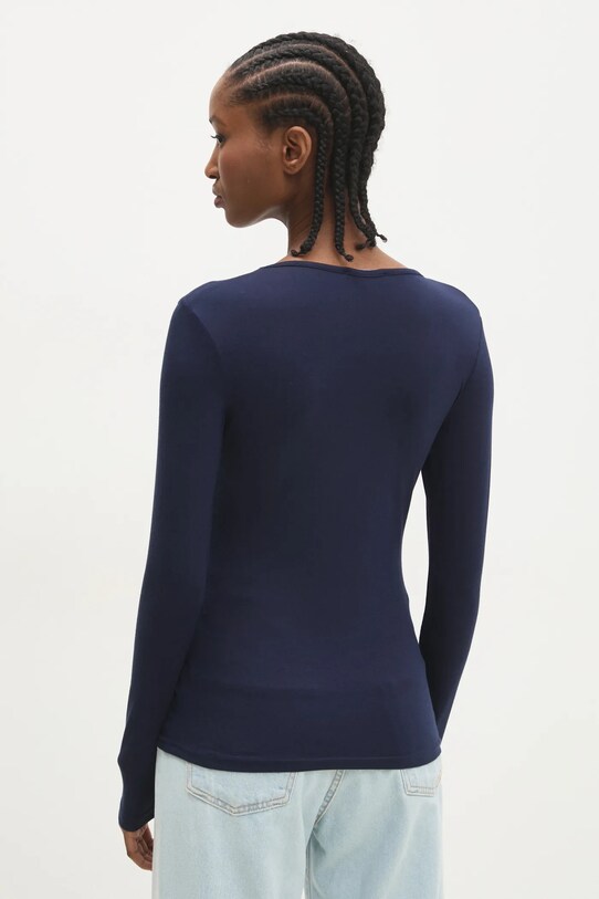 Одяг Лонгслів з шовком Answear.LAB ASC1309.fos темно-синій