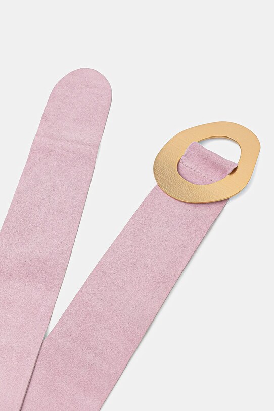 Answear Lab curea din piele intoarsa C010.HWK roz WW25