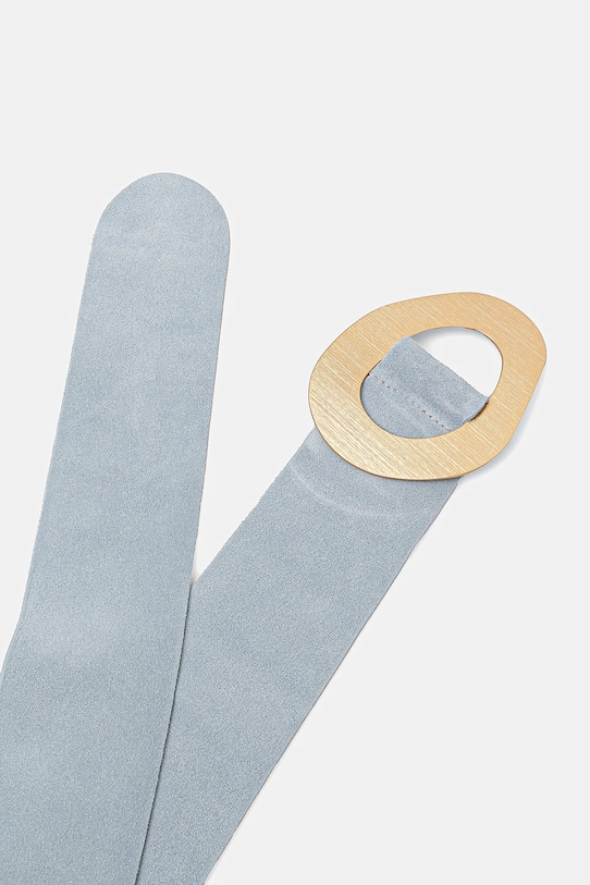 Answear Lab curea din piele intoarsa C010.HWK albastru WW25