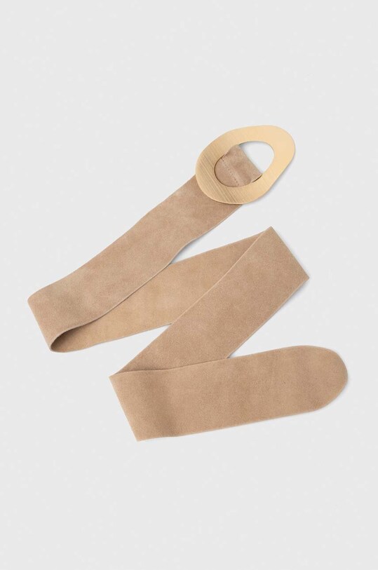 Answear Lab cintura in pelle scamosciata C010.HWK beige WW25