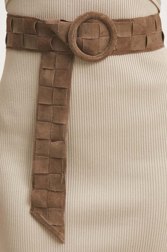 Doplnky Semišový opasok Answear.LAB F059.HWK béžová