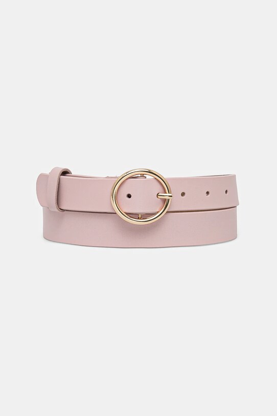 Answear Lab curea de piele roz LD1949.FKK