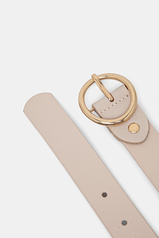 Answear Lab curea de piele LD1949.FKK bej WA00